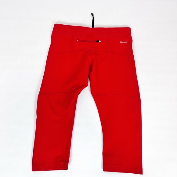 Nike Running Capri Red Dri Fit Filament Pants Size Small - Picture 2 of 6